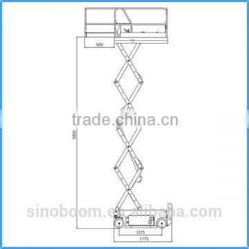 Energy Saving and Easy Maintenance Electric Scissor Lift for Rental