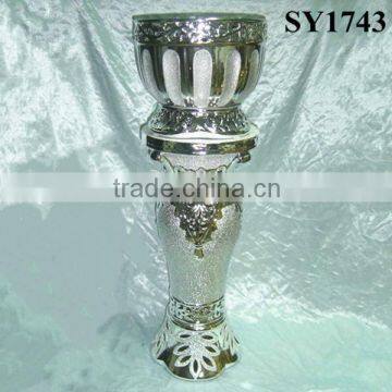 36 Inch Brown Antique Pot Ceramic Roman Columns photo-6