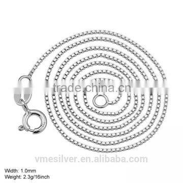 JZHZ-010 925 Silver jewelry machine made Sterling silver chain real silver chain with cheap silver chains