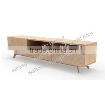 American style Modern living room furniture Wooden LCD TV Stand Design, with Showcase TV Stand Cabinet