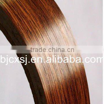 Grade A raw material extrusion 0.6*22mm wod grain color pvc edge banding for fruniture