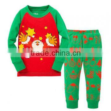 2015 kids Chrismas design pyjamas clothes sets