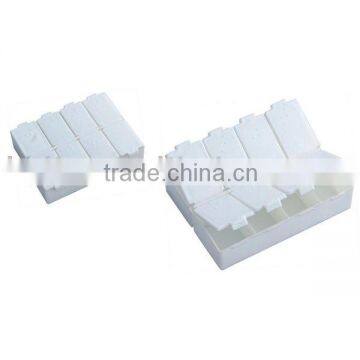 plastic travel pill box with square shape