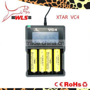 XTAR VC4 premium USB charger! Creative LCD screen with CC instruments design! Charger can test the capacity of battery!