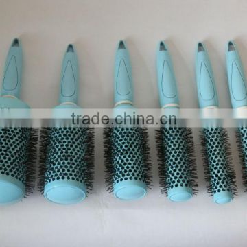 professional round nano technology ionic ceramic hair brush