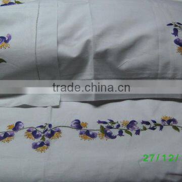 hand embroidery bedding set