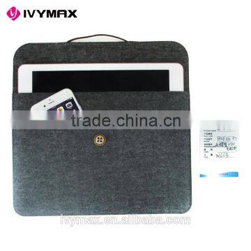 IVYMAX New Design Dark Grey Sleeve Case Cover Ultrabook Netbook Laptop Sleeve Bag for 9.7 Inc Ipad Pro photo-6