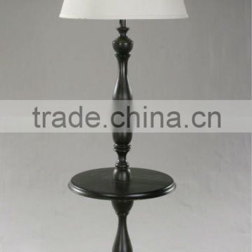 UL wood black floor standing/floor lamps for hotels decoration