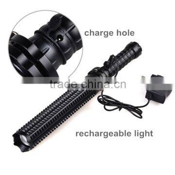 Rechargeable Expandable Bat Torch Light Strobe XML T6 LED 1000 Lumens Self Defense Flashlight Quality Choice photo-2