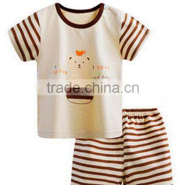 2016 Baby Girls Summer Printed Cotton Jersey Sets photo-6