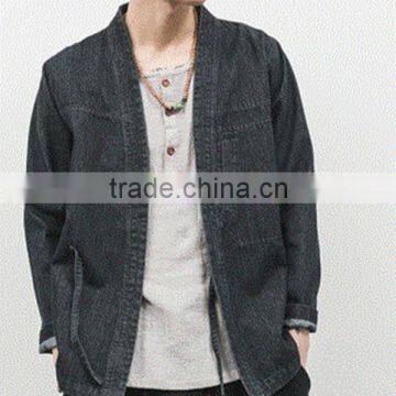 2016 Mens V neck jeaans jacket