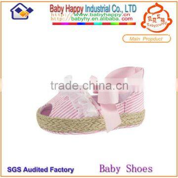 wholesale handmade pink zebra lace fancy beautiful soft sole comfortable dress baby girl shoes