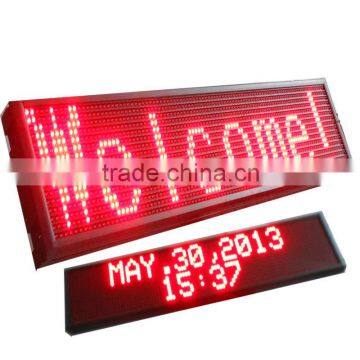 multi-language LED message display without acrylic mask