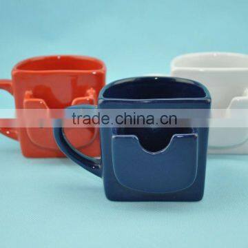 Manufactroy stoneware biscuit mug in defferent color