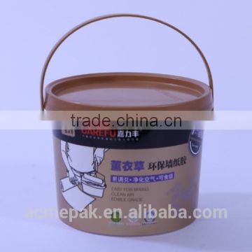 2.3L IML paint glue plastic bucket for washing powder