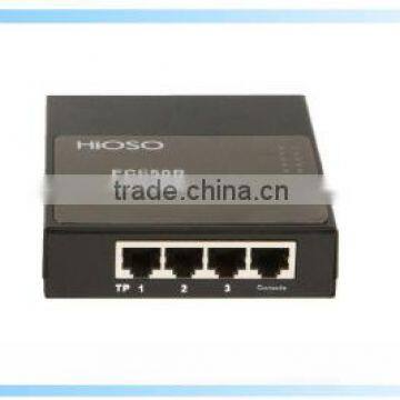 2 100M SC+3 100M RJ45 3 ports fiber media converter