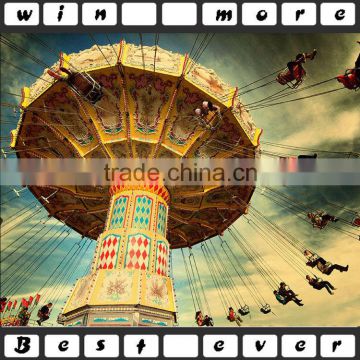 Family Thrilling Ride Swing Machinery Flying Chair Amusement Rides