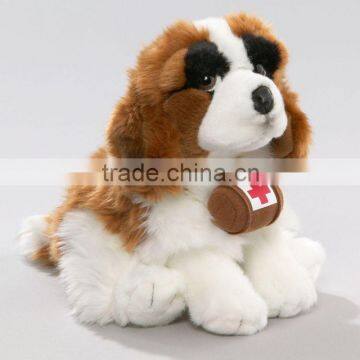 Promotional customized St. Bernard Puppy Dog Stuffed Animal Plush Kids Handstand Dog Toy