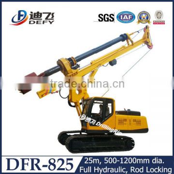 Made-in-China! 25m DFR-825 Full Hydraulic Rotary Auger Drilling Rig