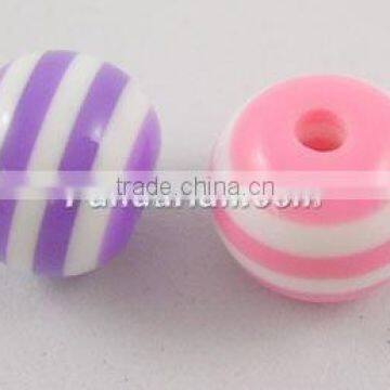 Rainbow Color Striped Resin Beads China Suppliers(RB061)