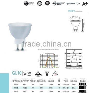 Led Bulb GU10 Lamp Spotlight Spot Light 5W 350lm 100 Degree CE RoHS Certificates 50mm High Quality Competitive Price photo-6