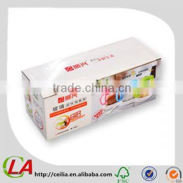 Colorful Printed Custom Corrugated Packaging Box With Glossy Surface Disposal