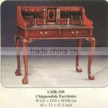 Chippendale Escritoire Mahogany Indoor Furniture