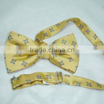 factory wholesale silk woven self bow tie