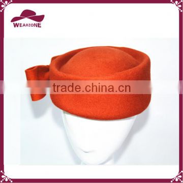 Womens wool felt hat ladies wool stewardess hat