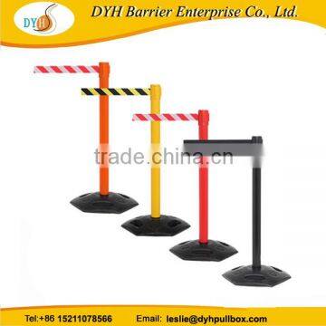 Plastic Safety Barrier Retractable Strap Stanchion Belt Post Barrier photo-4