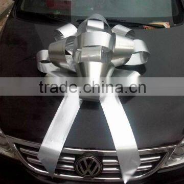 HOT SALE! 30 inch Shiny Silver Giant Waterproof Indoor / Outdoor Christmas Bow