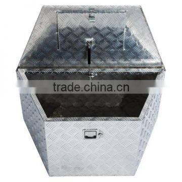 trapezoid aluminum toolbox