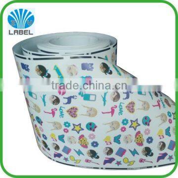 Printing Custom Adhesive Printed Waterproof Paper Cartoon Logo Labels ,Kids Sticker Rolls.