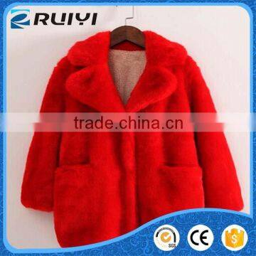 2016 Children Winter Lovely Girls Faux Fur Winter Overcoat