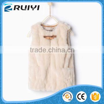 luxury faux fur vest for baby girl