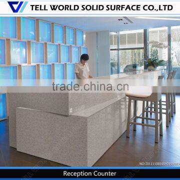 Good price white gloss design office reception with new design