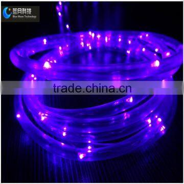 PVC tube Purple color Copper wire string light for outdoor decoration