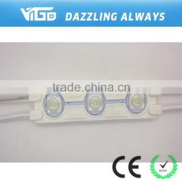 5050 smd 3led injection module with lens light from China factory /CE RoHS