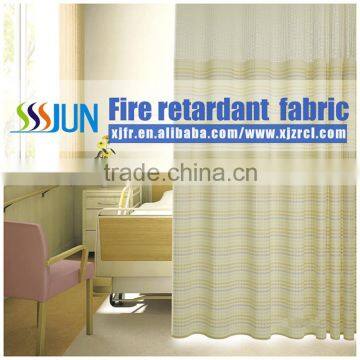 100% polyester fire retardant anti-bacterial privacy hospital curtain XJY 4005