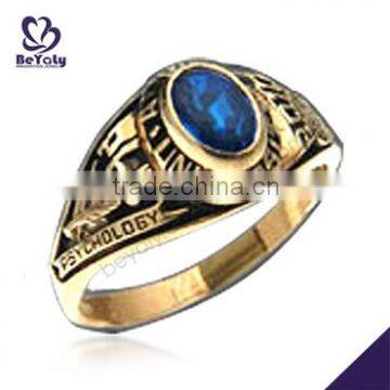 Fashion jewelry custom design silver unique high school class rings