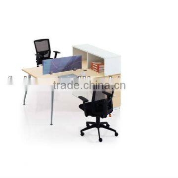 Simple Modern White Office Desk Groups With Middel Panel/ Office Workstation (FOHDY-D0416)