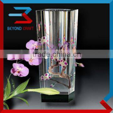 Wholesalel Crystal Glass Flower Vase China Style