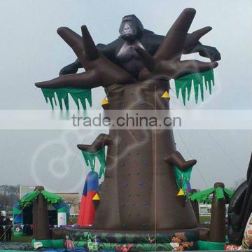 PVC Giant Gorilla Inflatable Climbing Wall