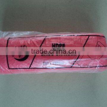 customed cheaper price for shopping plastic t shirt shopping bags on roll