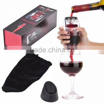 Patent Wine Aerator Decanter with Flywheel for Red Wine Gift Sets