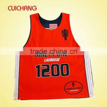 Custom dye sublimation lacrosse wear with OEM service