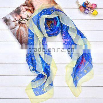 YiWu Factory Light color loop circle chiffon velvet infinity scarf