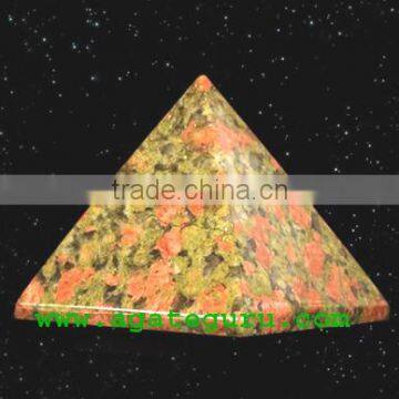 Unakite Pyramid : Wholesale Pyramids Khambhat Supplier photo-2