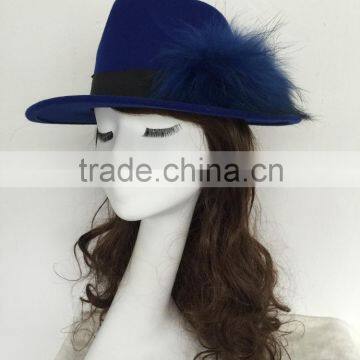 High quality wool felt women hat/ wide brim wool felt hat wool hat