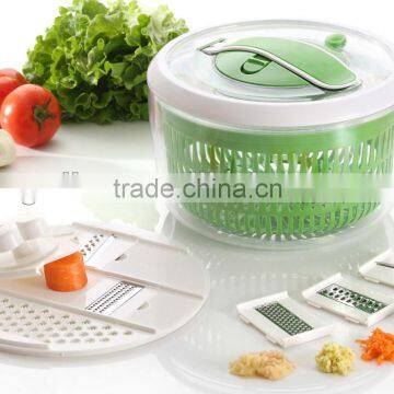 New multi functional mini salad spinner with slicer